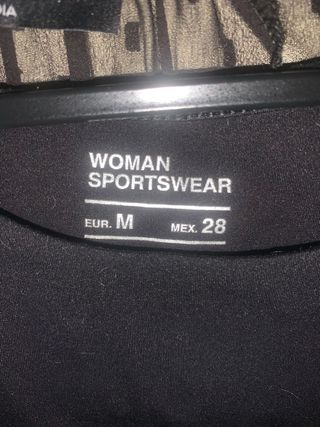 Blusa Bershka negra transparente M