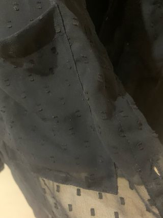 Blusa Bershka negra transparente M