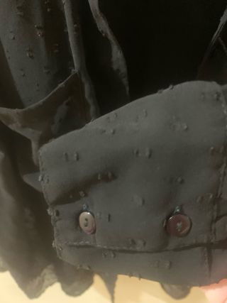 Blusa Bershka negra transparente M