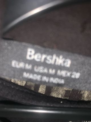 Blusa Bershka negra transparente M