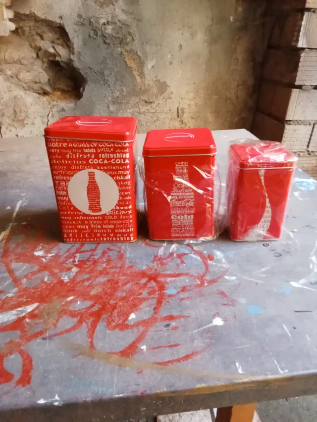 Juego 3 latas Coca-Cola Colección