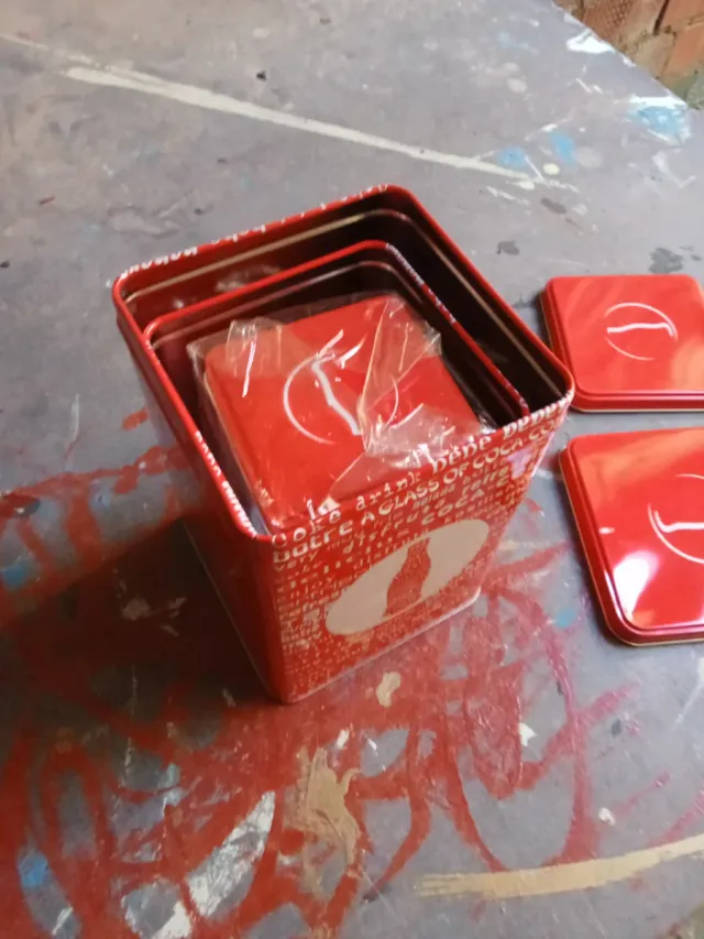 Juego 3 latas Coca-Cola Colección