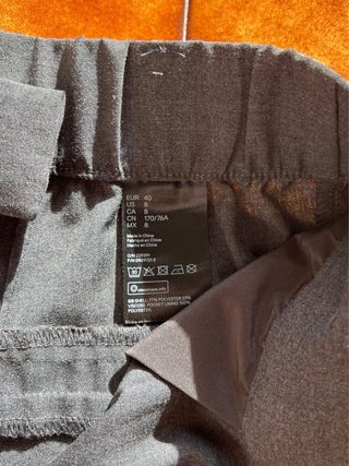 Pantaloni H&M grigi con pinces - Taglia L