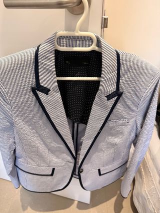 Americana Rayas Azul Marino