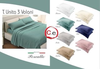 Completo lenzuola percalle cotone