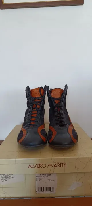 Alviero Martini Stivaletti Bambina Pelle Neri 35