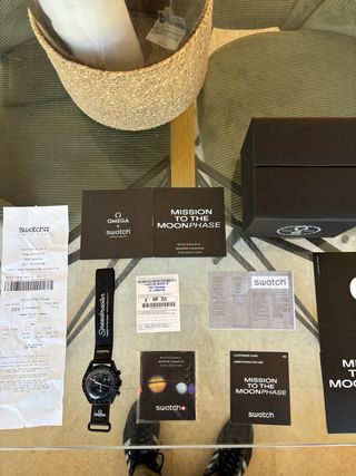 reloj omega x swatch moonphase