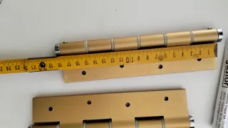 2 Bisagras-muelle Doradas Justor