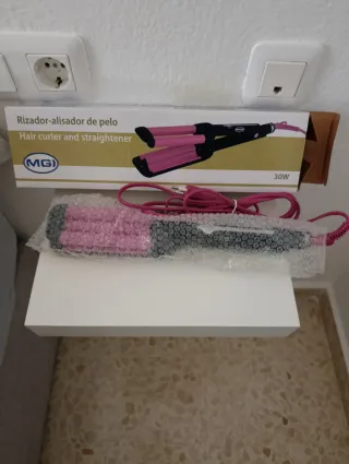 Rizador y Alisador de Pelo MG Rosa