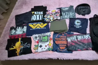 Pack 12 Camisetas con motivos Frikis