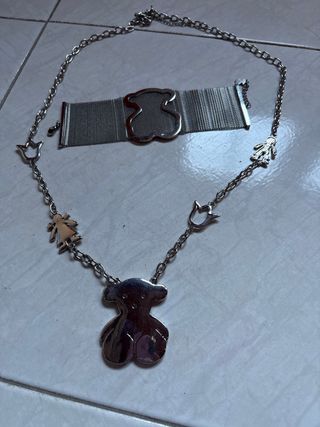 Lote Collar y Pulsera Tous Oso y Niña