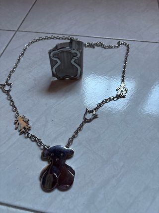 Lote Collar y Pulsera Tous Oso y Niña