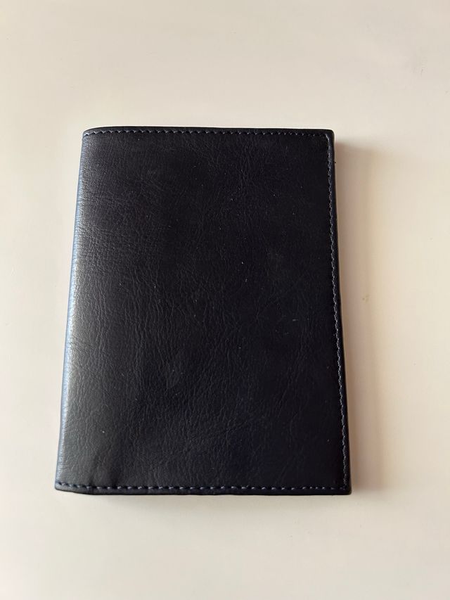 Portafogli in pelle blu