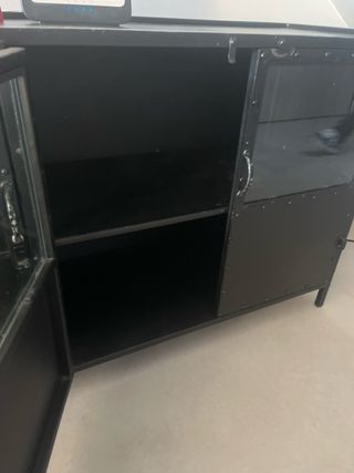 Aparador industrial metal negro