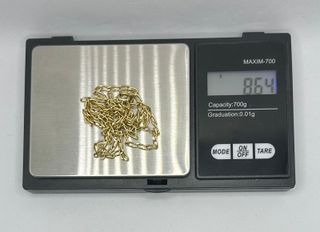 Catena Bilbao in oro 18k, 8,64 g, 60 cm.