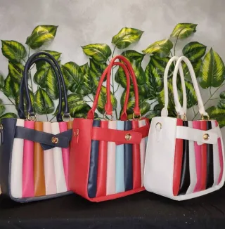 Bolsos Morados y Negros Mujer