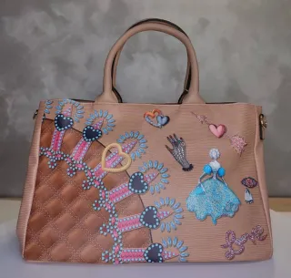 Bolsos Morados y Negros Mujer