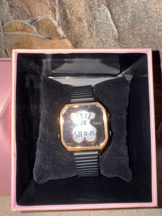 Relógio Tous Feminino Preto e rosa gold