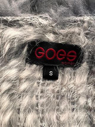 Chaleco GOES de conejo gris talla única