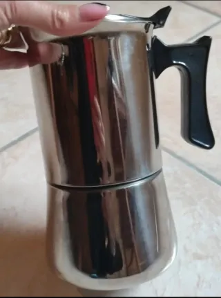 Caffettiera Moka Acciaio Inox 10 Tazze