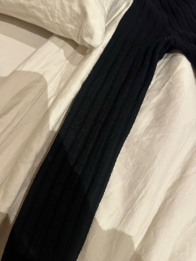 Vestido de punto negro Zara