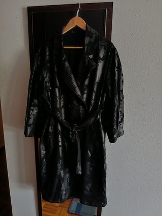 Abrigo largo mujer Neslay negro