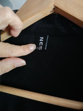 Abrigo largo mujer Neslay negro