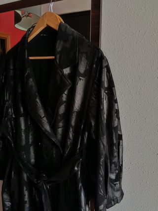 Abrigo largo mujer Neslay negro