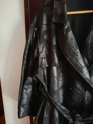 Abrigo largo mujer Neslay negro