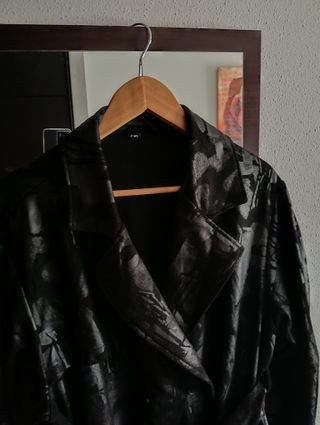 Abrigo largo mujer Neslay negro