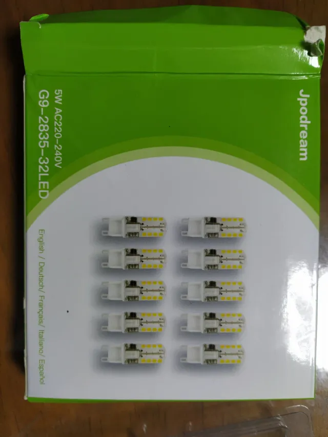 Zacro 20 Piezas Portalámparas Blanco Leds ojo buey