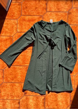 Cardigan verde con nodo taglia S