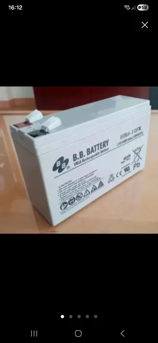 Batería 12V 6Ah VRLA Recargable