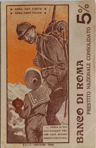 Cartolina Banco di Roma 5% Prestiti Nazionali