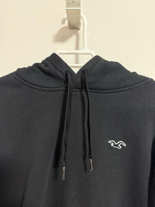 Sudadera Hollister Negra con Rayas