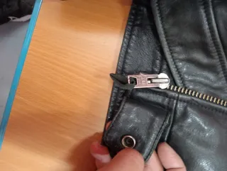 Chaqueta de cuero Schott Negra