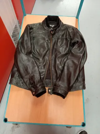 Chaqueta de cuero Schott Negra