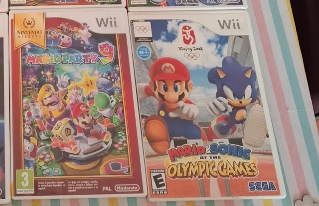 Mario Party 9 y Mario & Sonic Wii