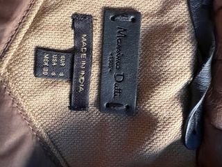 Chaleco Massimo Dutti Piel Marrón