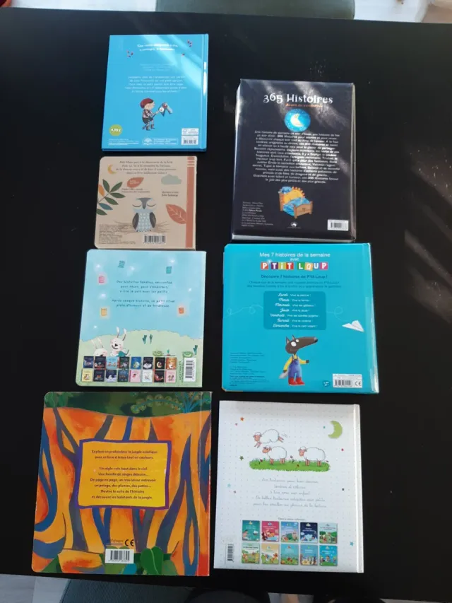 Lote 7 libros infantiles en francés