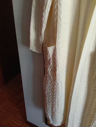 Chaqueta larga P.H. beige talla única