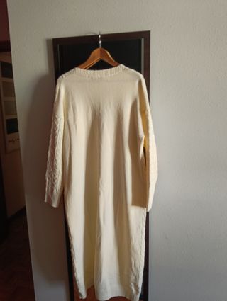 Chaqueta larga P.H. beige talla única