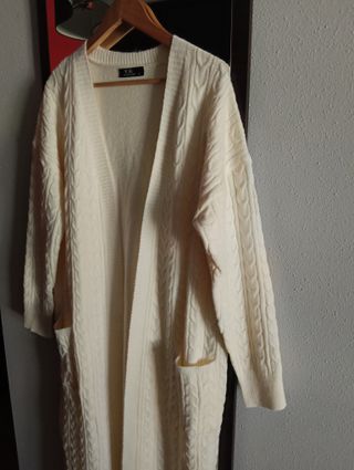 Chaqueta larga P.H. beige talla única