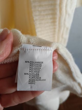 Chaqueta larga P.H. beige talla única