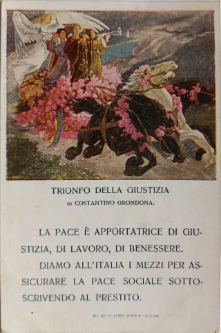 Cartolina Trionfo della Giustizia