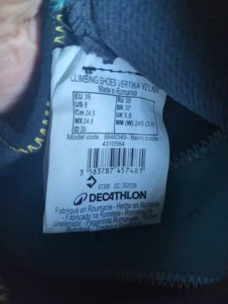 Pies de gato Simond escalada talla 39.