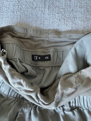 Pantalones cortos premamá azul y verde