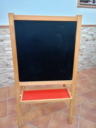 Caballete Pizarra Infantil Madera