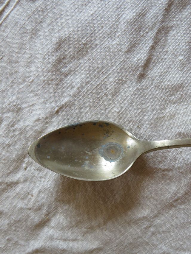 5 cucchiaini da té vintage in alpacca bellissimi