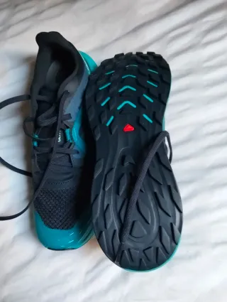 Salomon Trail Talla 42 Negro/Turquesa